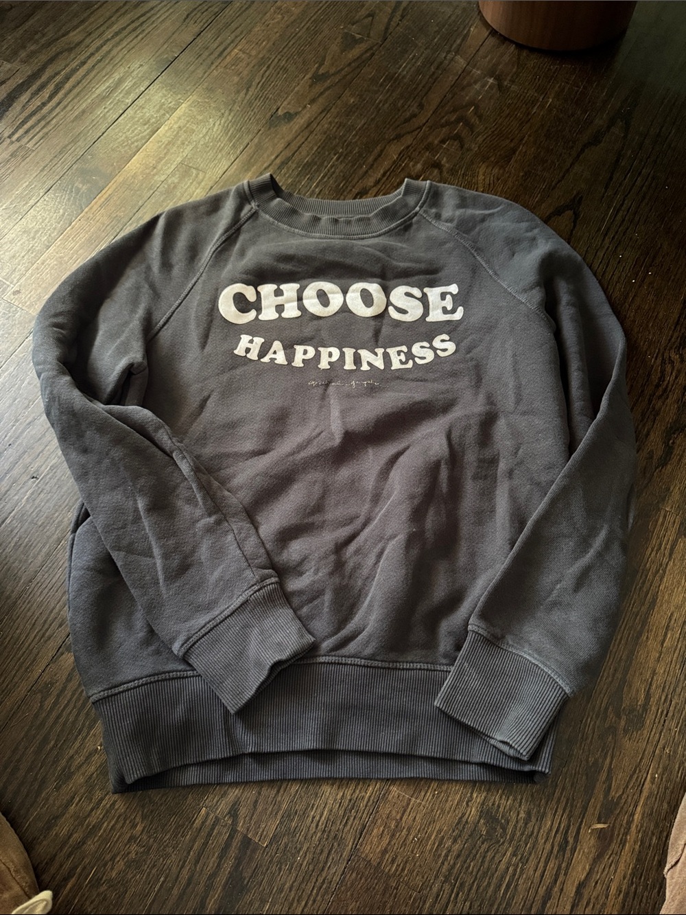 Spiritual Gangster Charcoal 'Choose Happiness' Crewneck